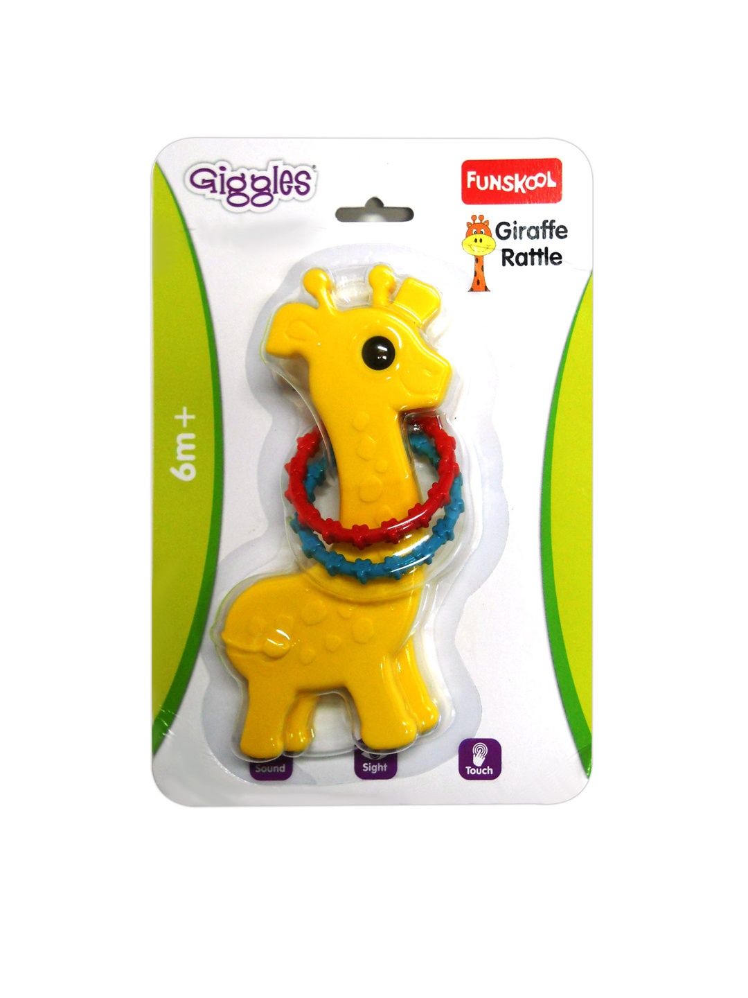 

Giggles Baby Giraffe Rattle For 6+ Months, Multi