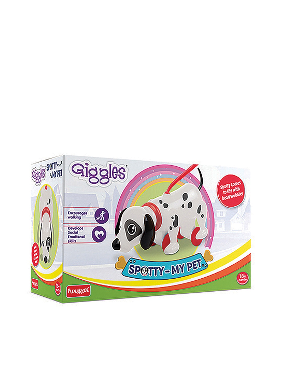 

Giggles SPOTTY MY PET Pull Along Toy for 18+Months, Multi