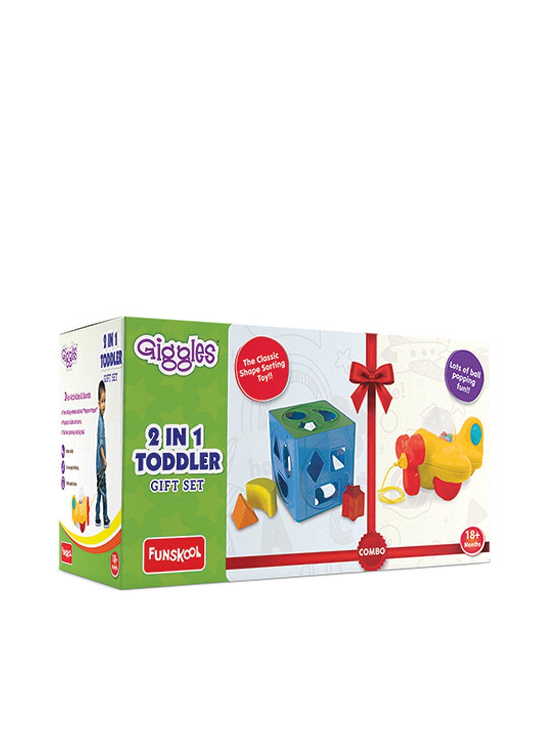 

Giggles 2 IN 1 TODDLER GIFT SET for 18+Months, Multi