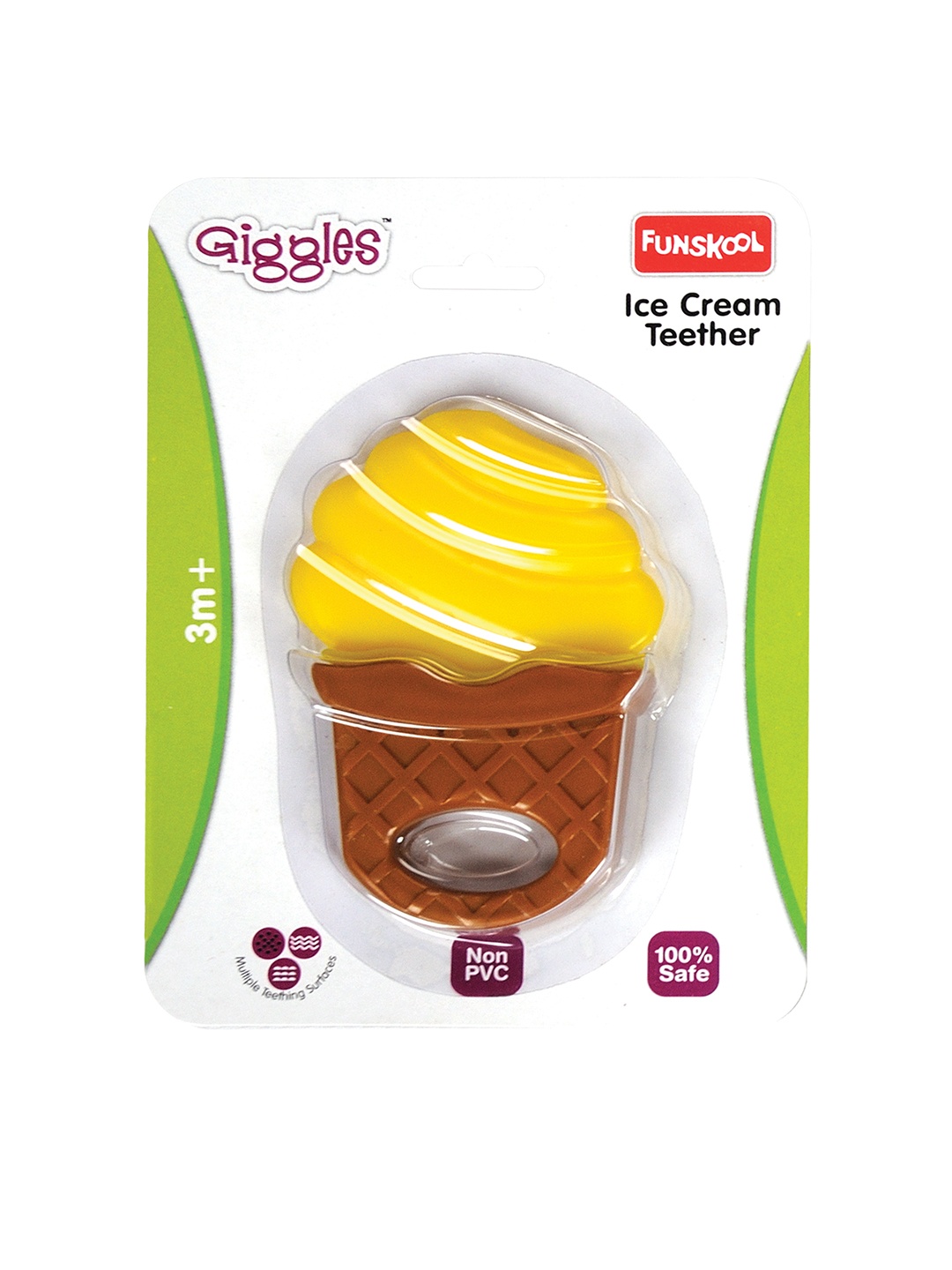 

Giggles Assorted Icecream Teether, Yellow