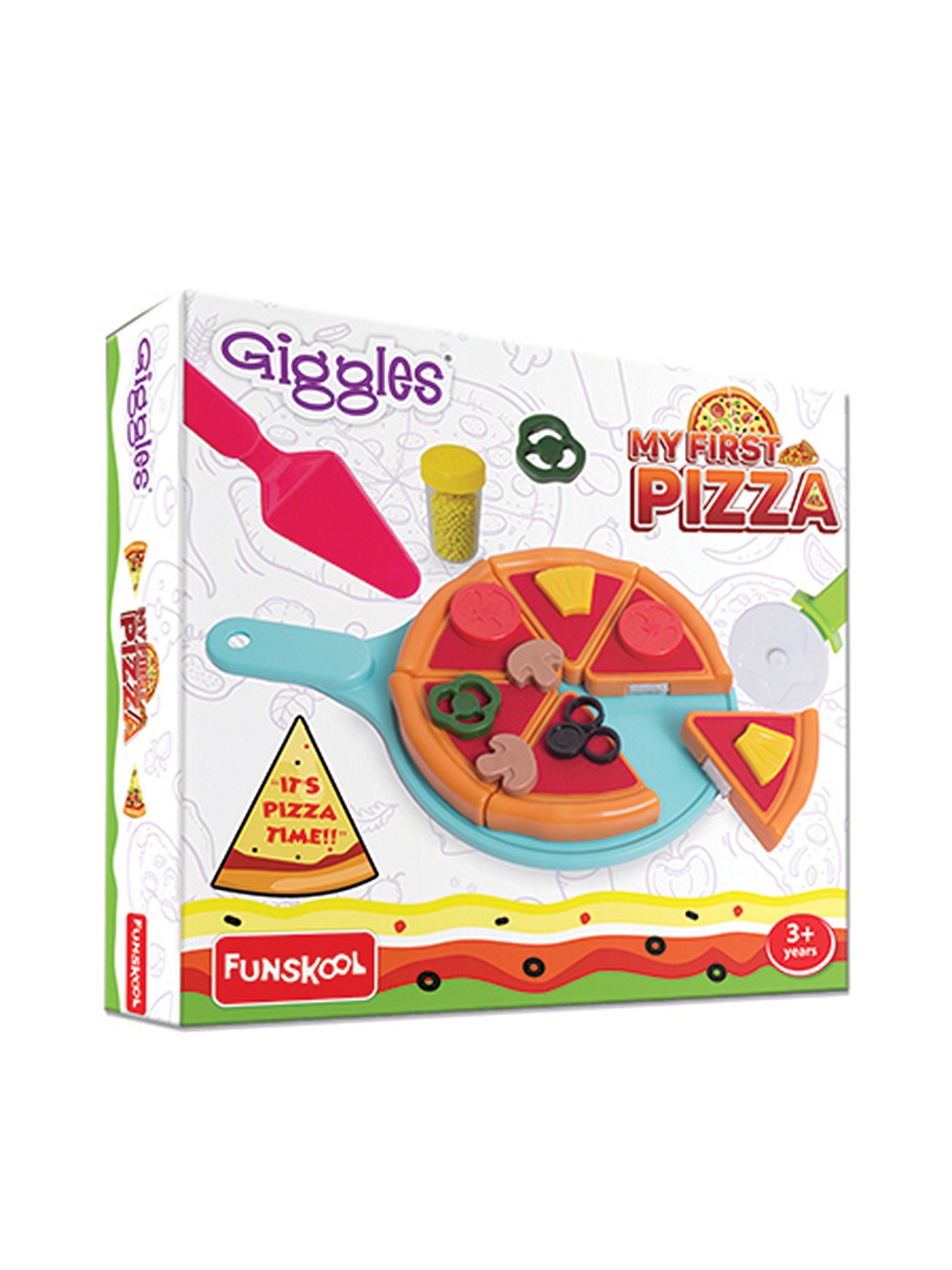 

Giggles My First Pizza Mix & Match Play Set With 15 Toppings for 3+Years, Multi
