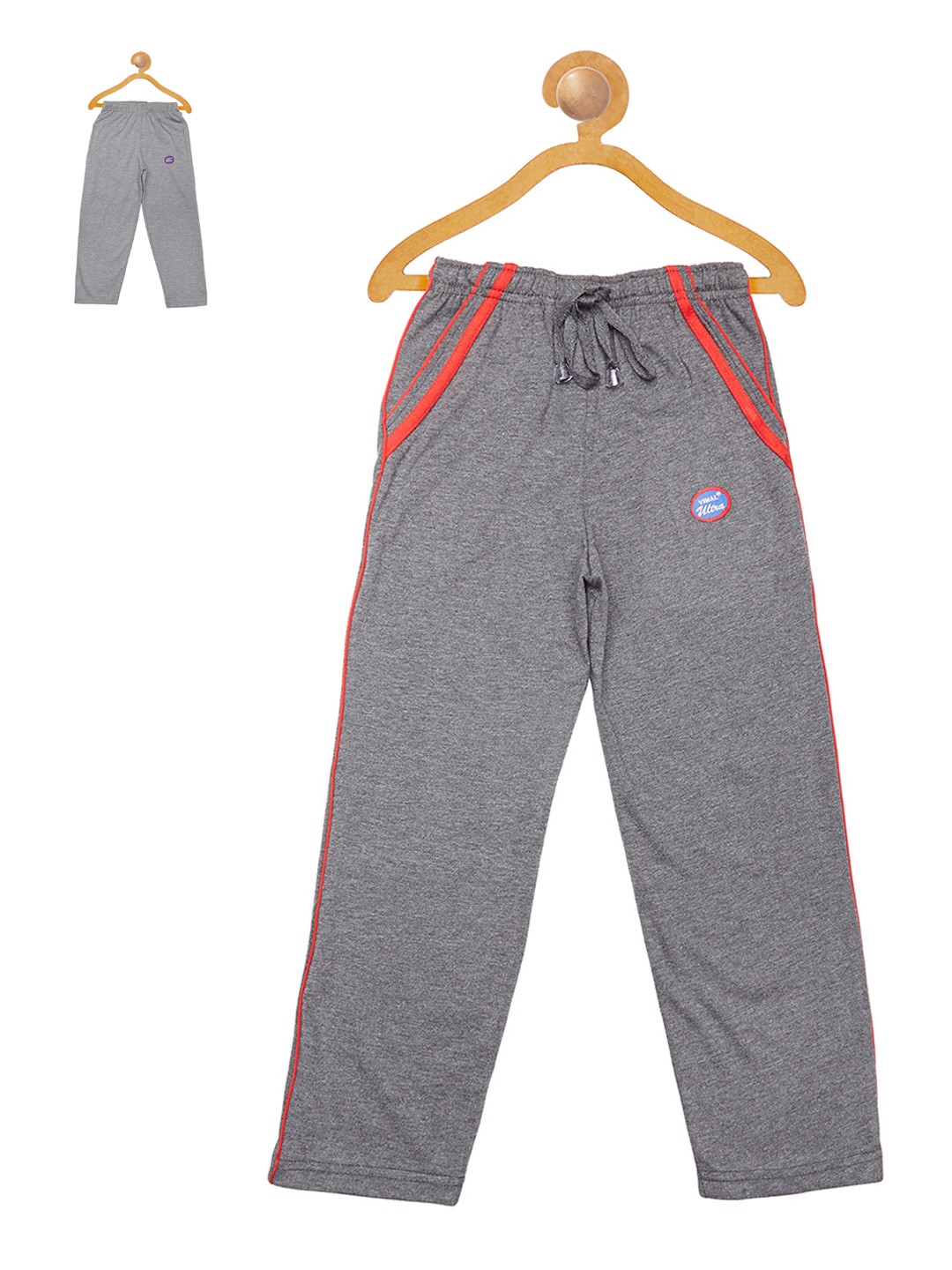 

VIMAL Girls Pack of 2 Slim Fit Track Pants, Grey