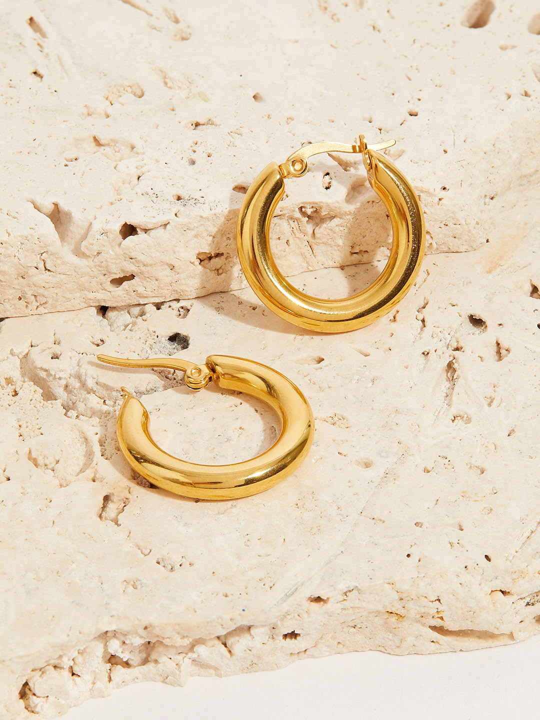 

Accessorize Gold-Toned Contemporary Half Hoop Earrings