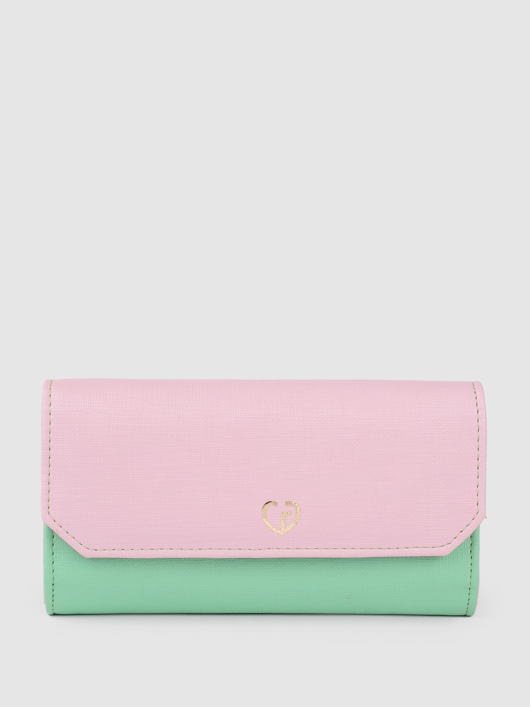 

Caprese Women Colourblocked Envelope Wallet, Pink