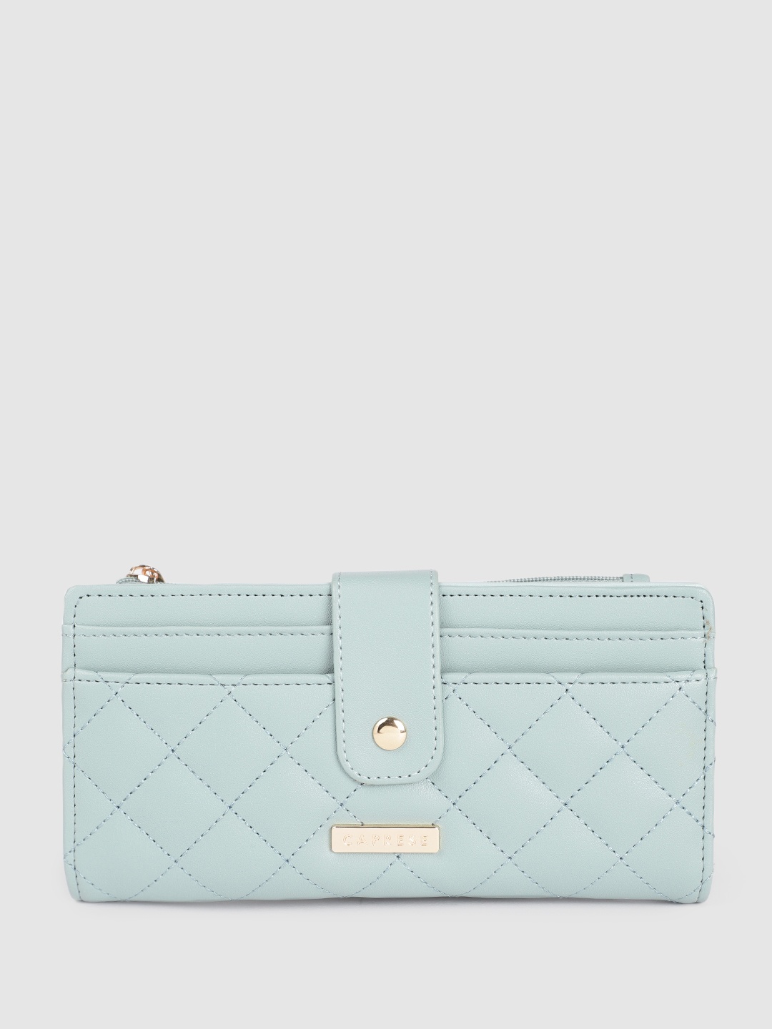 

Caprese Women Quilted Two Fold Wallet, Sea green