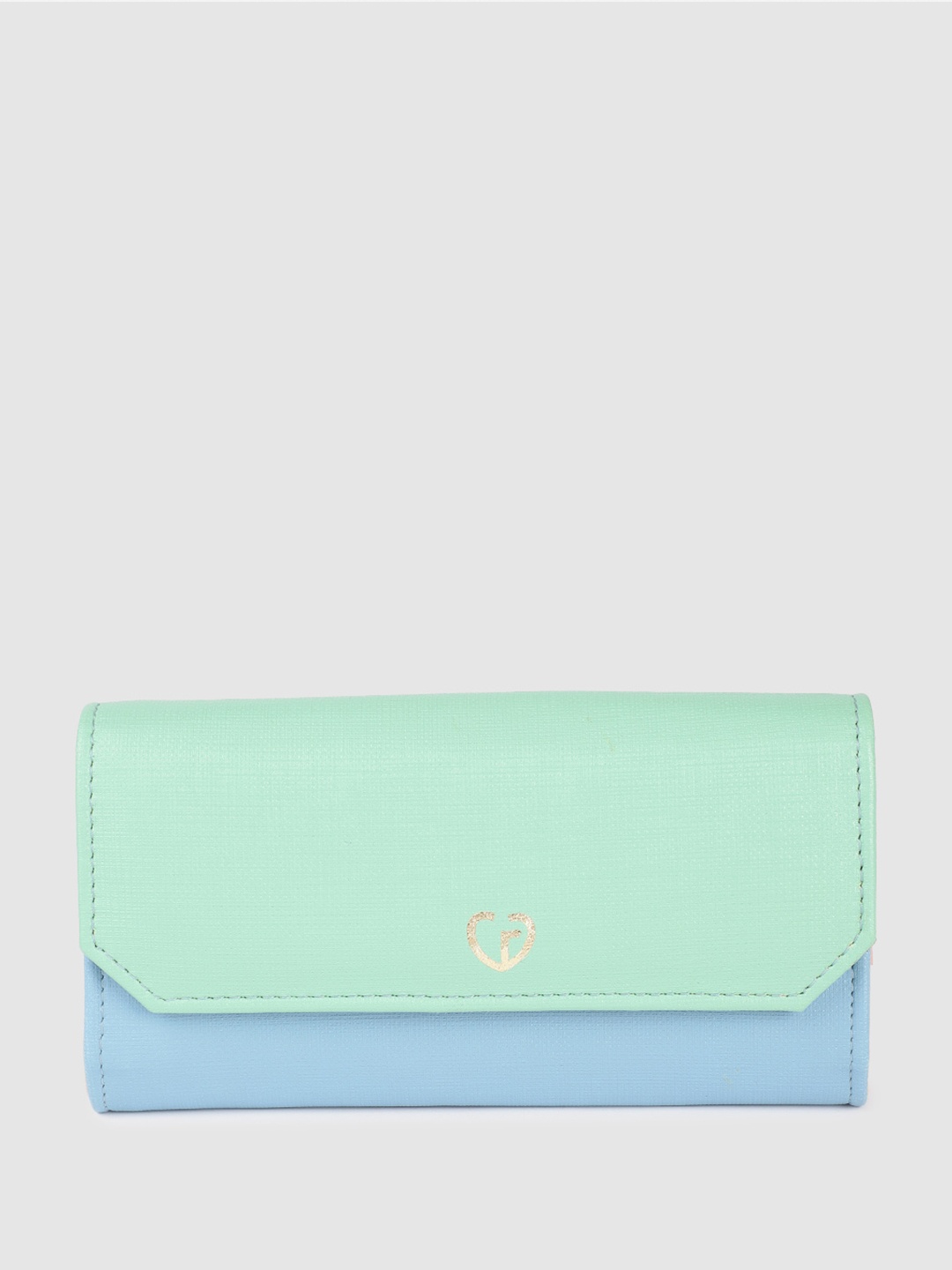 

Caprese Women Colourblocked RFID Envelope Wallet, Blue