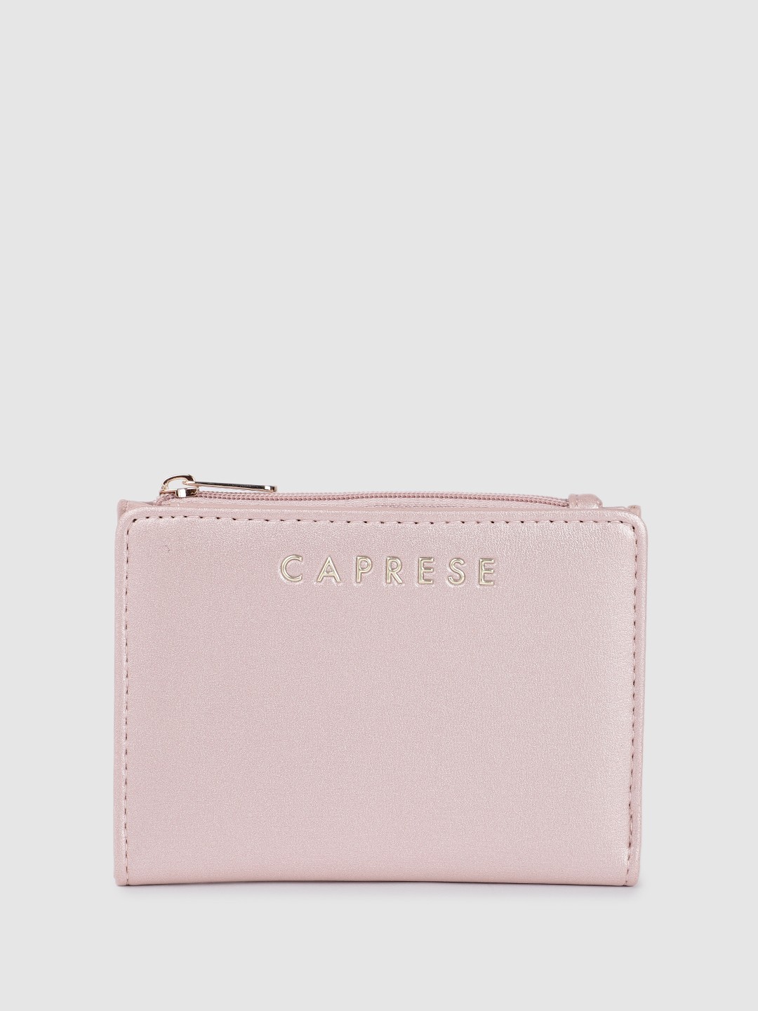 

Caprese Women Solid Two Fold Wallet, Pink