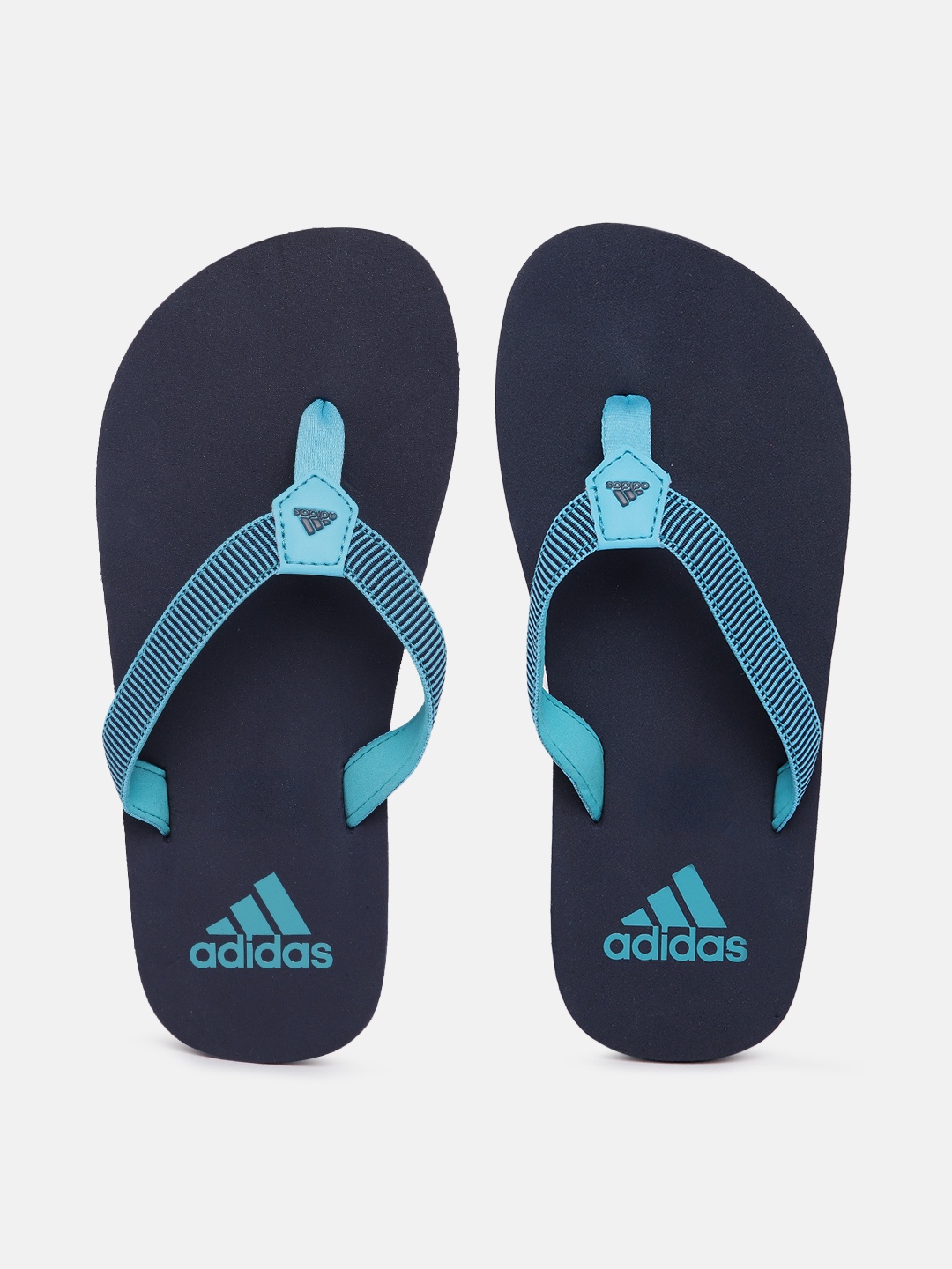 

ADIDAS Kids Striped Pierco 2.0 Thong Flip-Flops, Navy blue