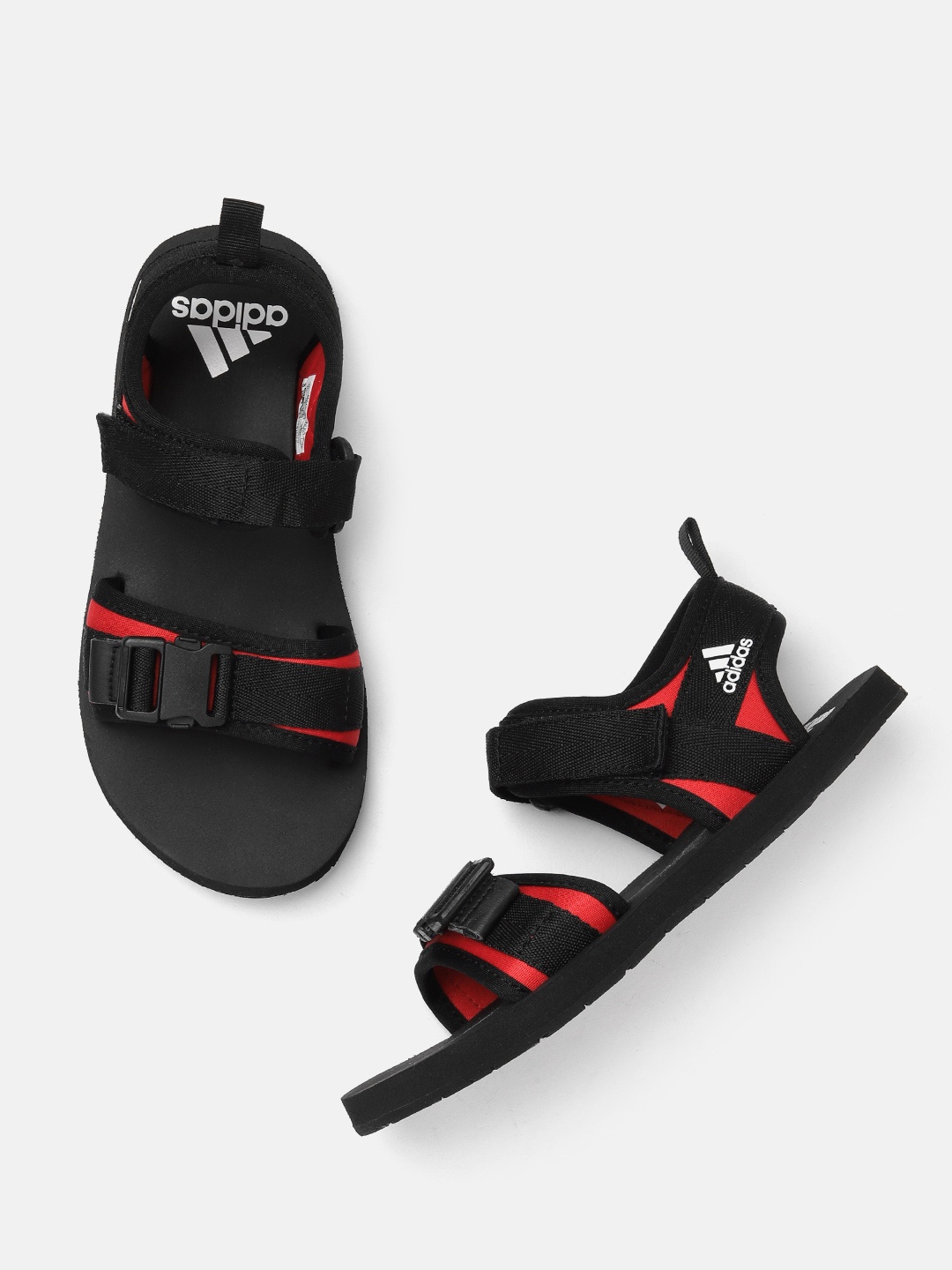 

ADIDAS Kids Colourblocked TERYN 1.0 Sports Sandals, Red