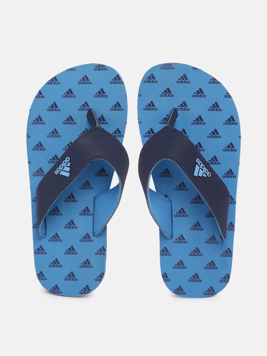 

ADIDAS Kids Brand Logo Printed Thong Flip-Flops, Blue