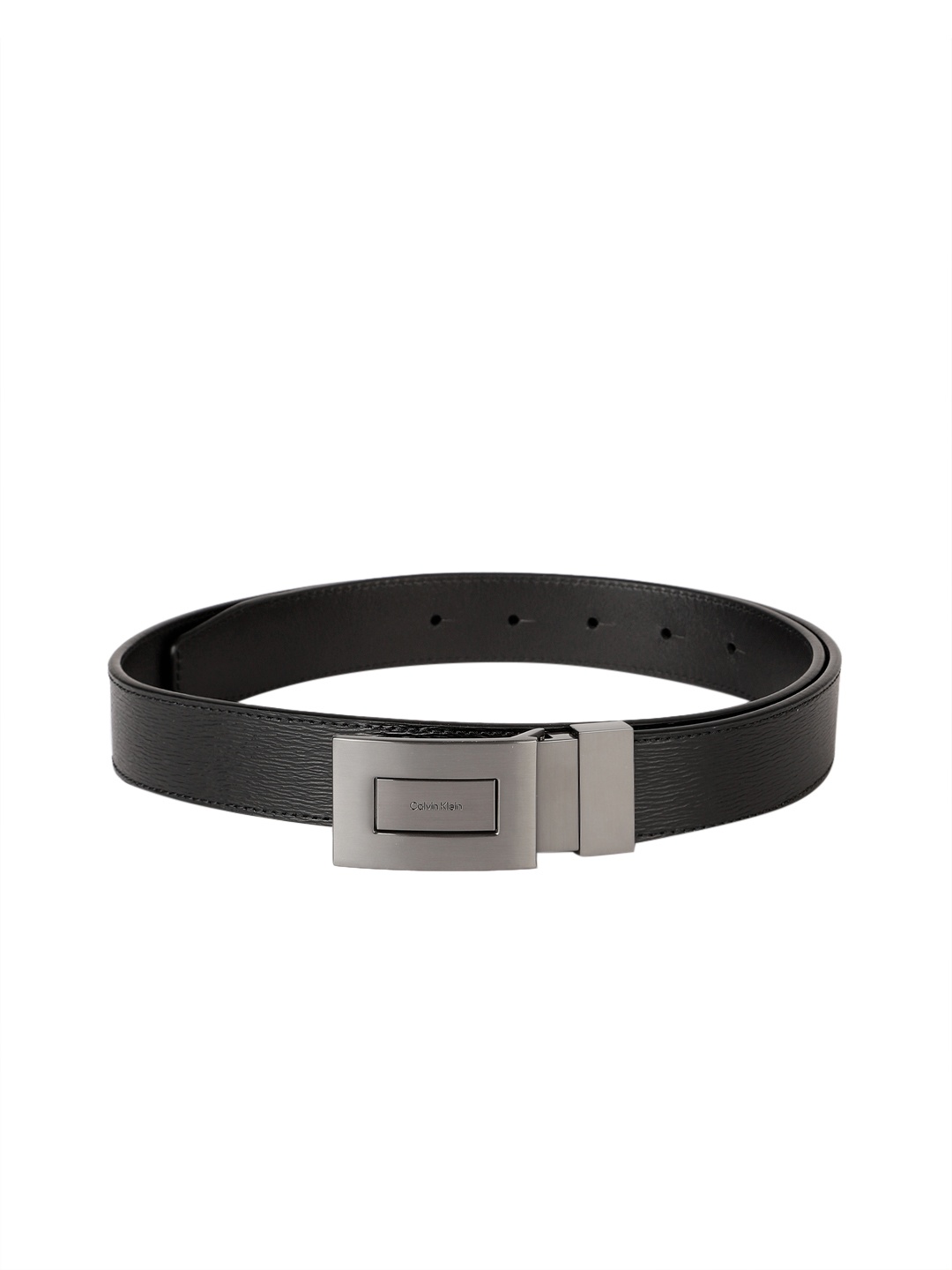 

Calvin Klein Men Textured Leather Reversible Belt, Black