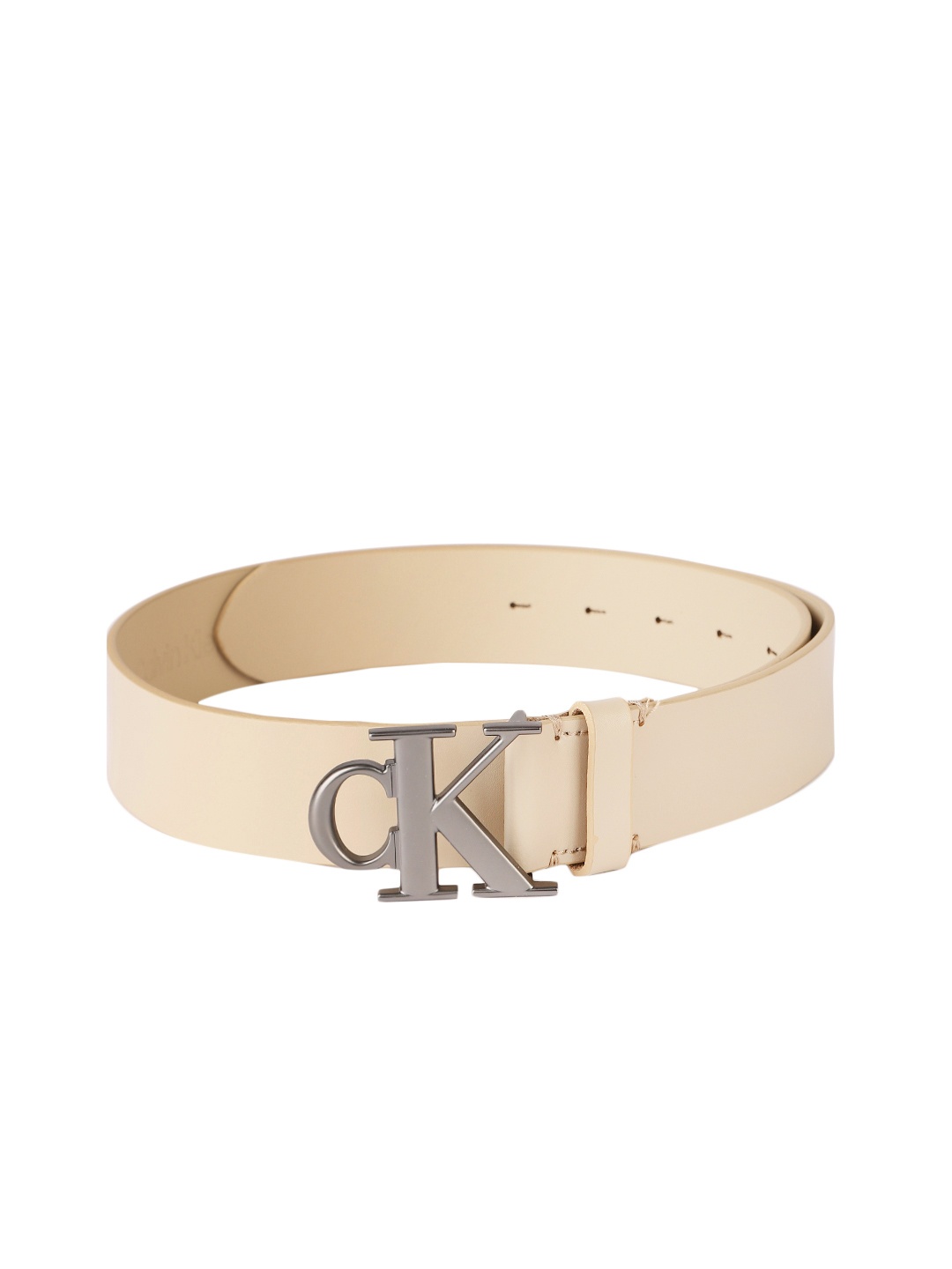 

Calvin Klein Men Solid Leather Belt, Beige