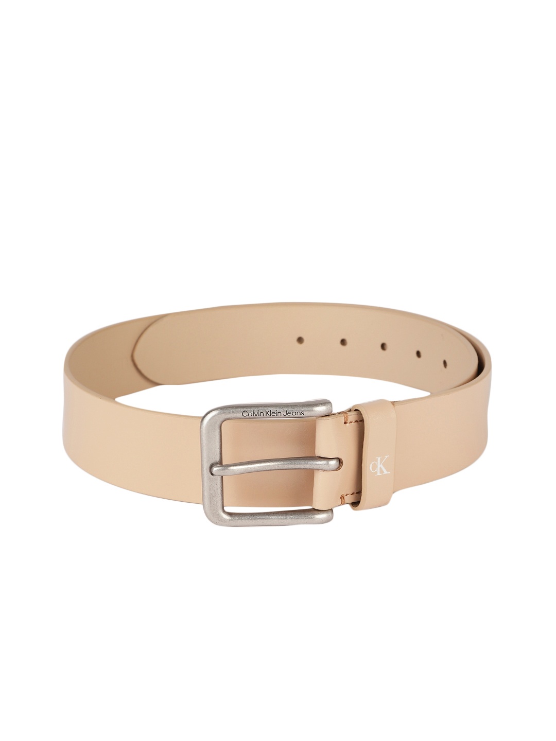 

Calvin Klein Men Solid Leather Belt, Beige