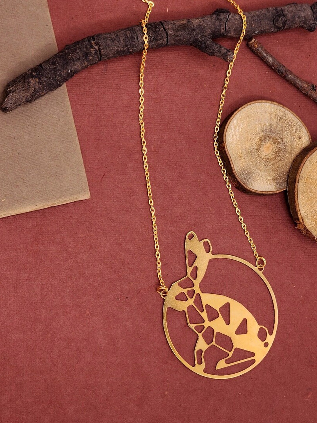 

Goldnera Gold-Plated Rabbit-Charm Pendant With Chain