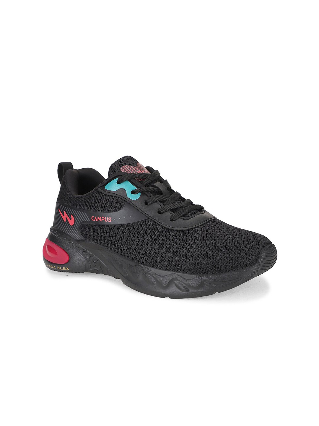 

Campus Women Mesh Running Non-Marking Shoes, Black