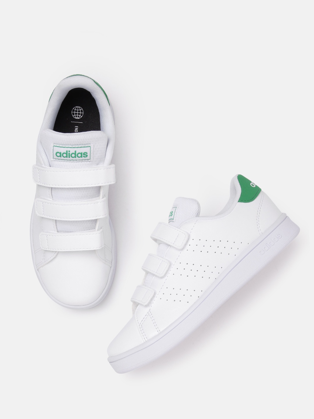 

ADIDAS Kids Advantage Court Running Shoes, White