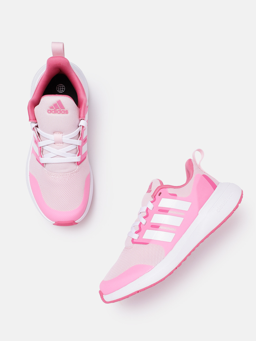

ADIDAS Kids Woven Design FortaRun 2.0 Shoes, Pink
