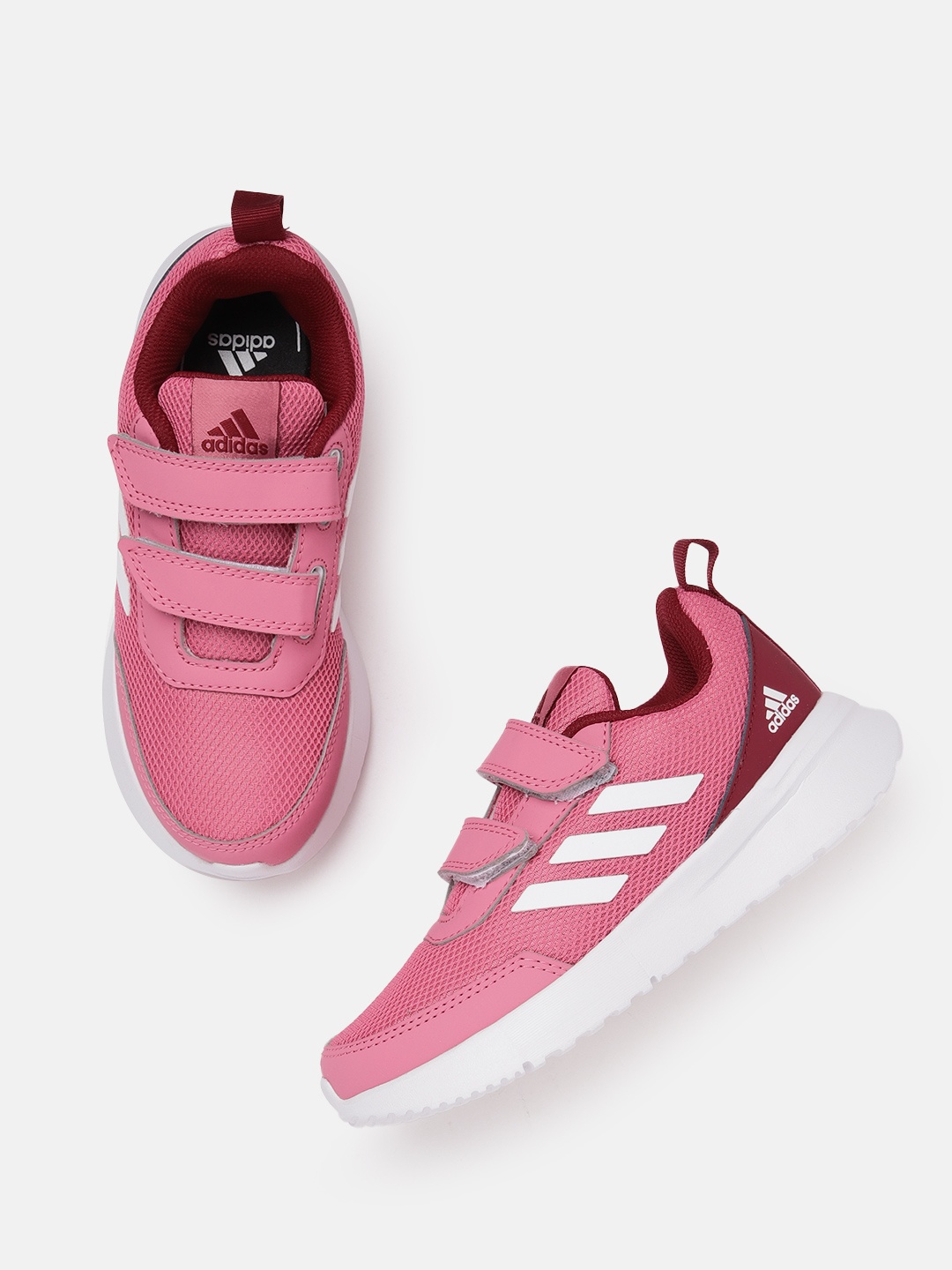 

ADIDAS Kids Woven Design Influenco 2.0 Running Shoes, Pink