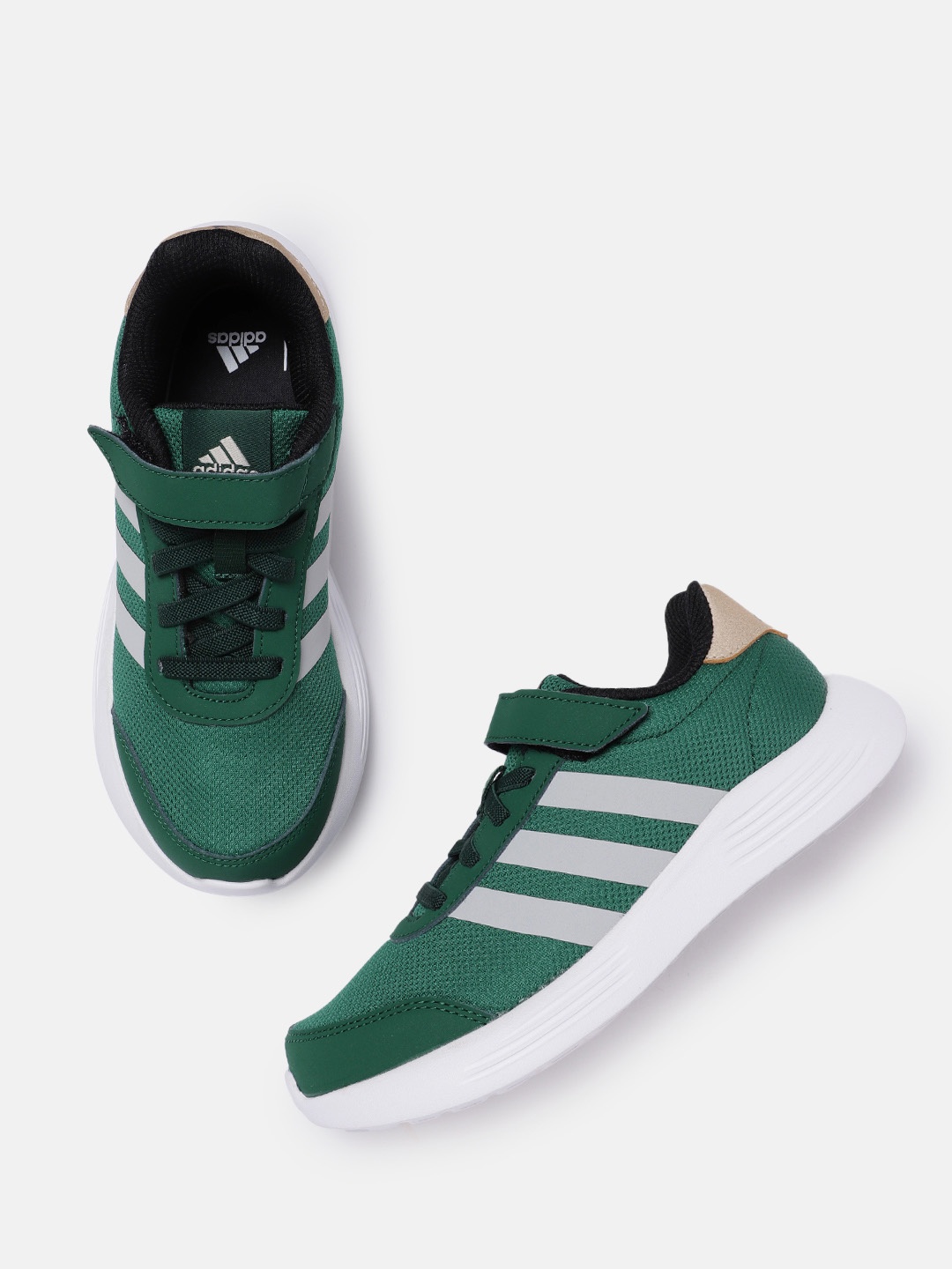 

ADIDAS Kids Woven Design Adi Trend 1.0 Running Shoes, Green