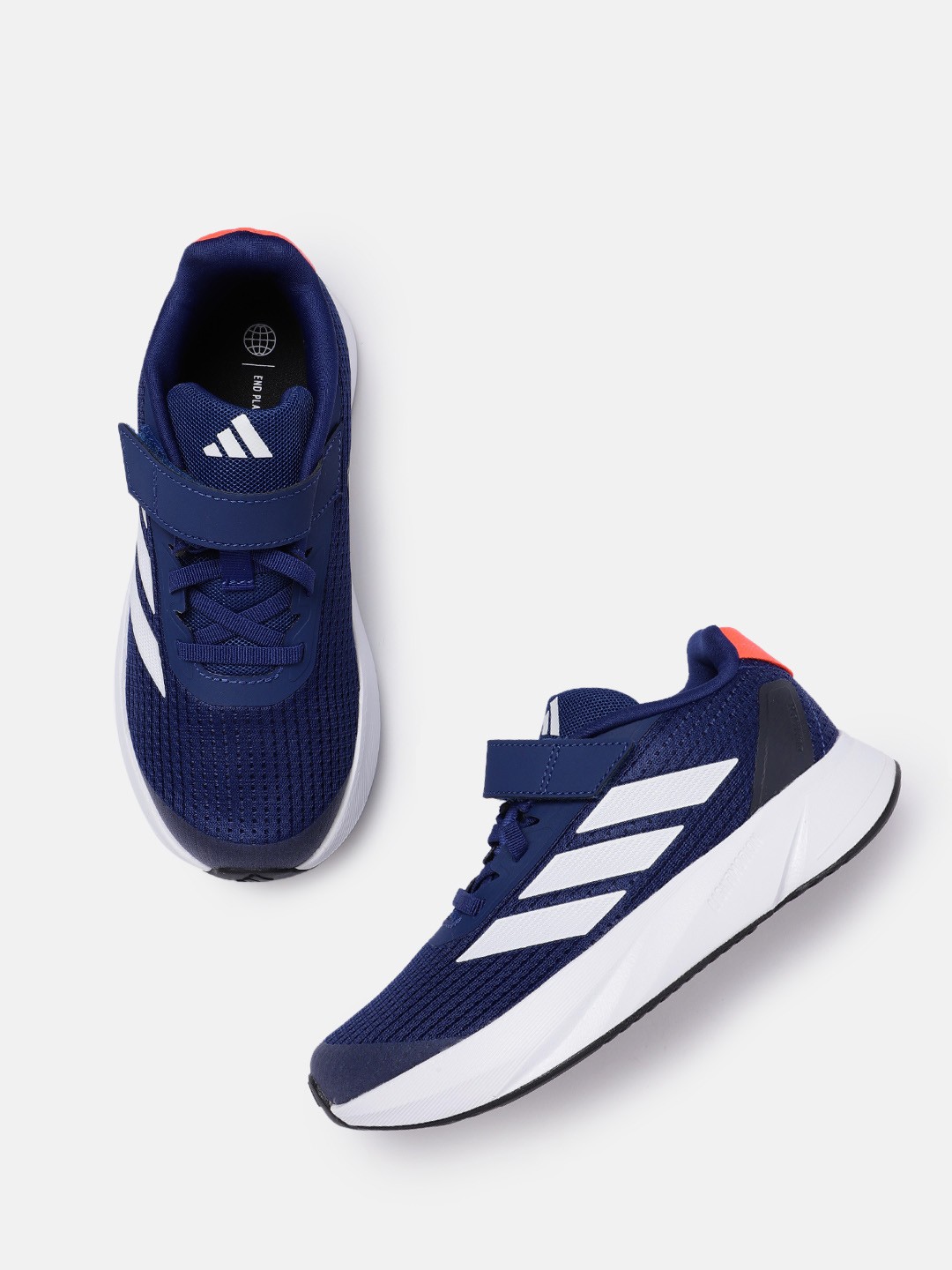 

ADIDAS Kids Woven Design Duramo Non Marking Running Shoes, Navy blue