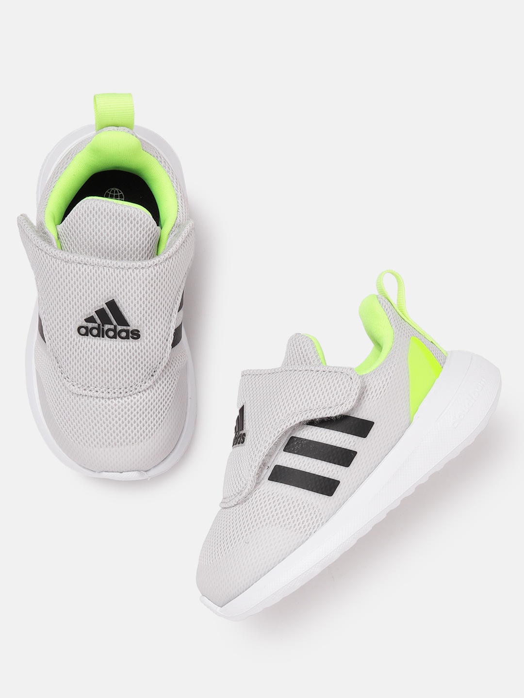 

ADIDAS Kids Woven Design FortaRun 2.0 AC I Shoes, Grey