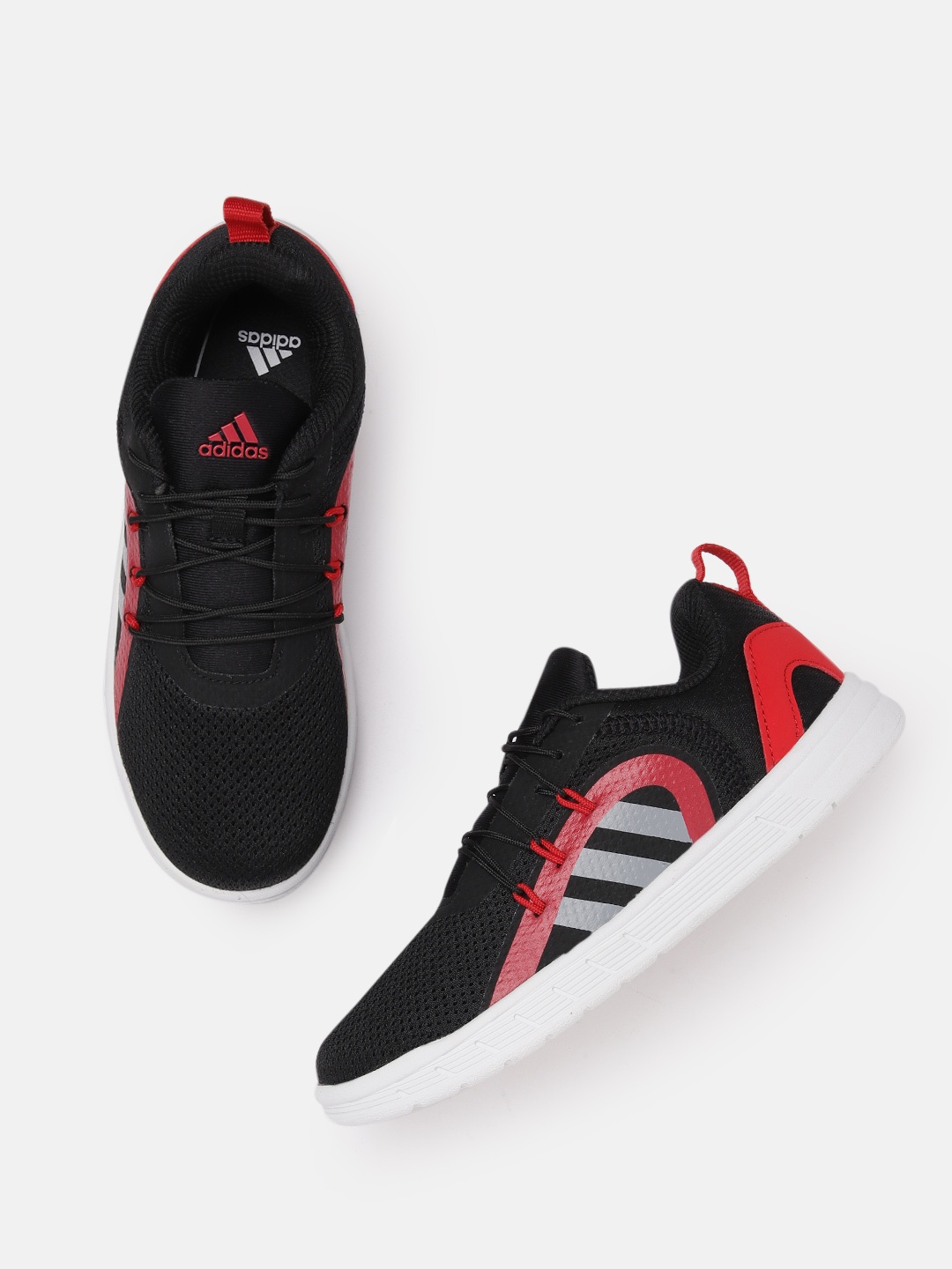

ADIDAS Kids Woven Design Gametalk 1.0 Running Shoes, Black