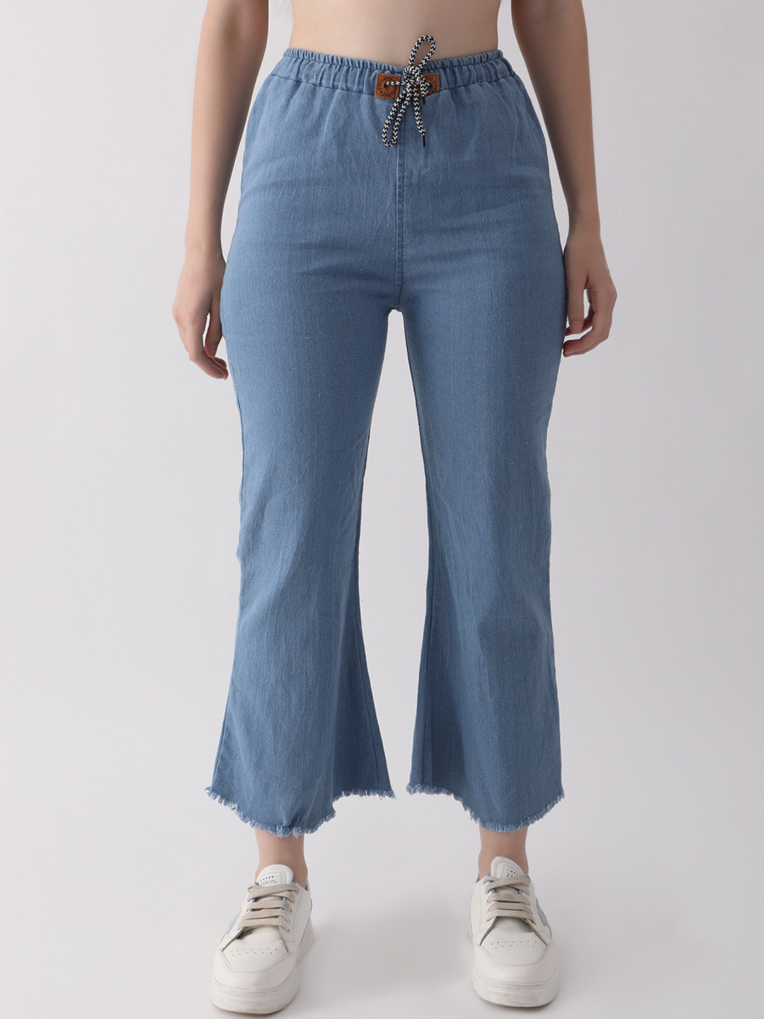 

DKGF FASHION Women Comfort Mid-Rise Jeans, Blue