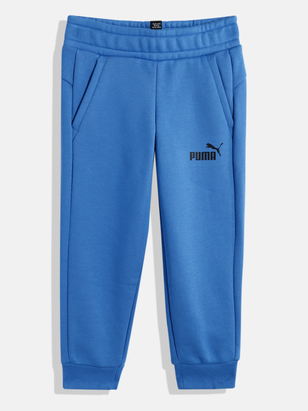

Puma Boys Essential Logo Knitted Joggers, Blue