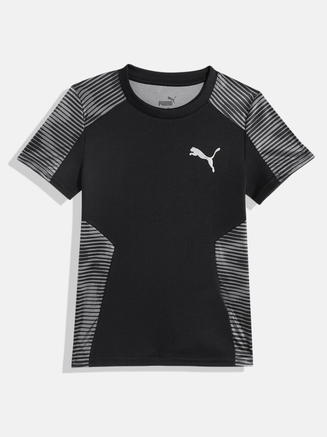 

Puma Boys Striped Hyperwave dryCELL T-shirt, Black