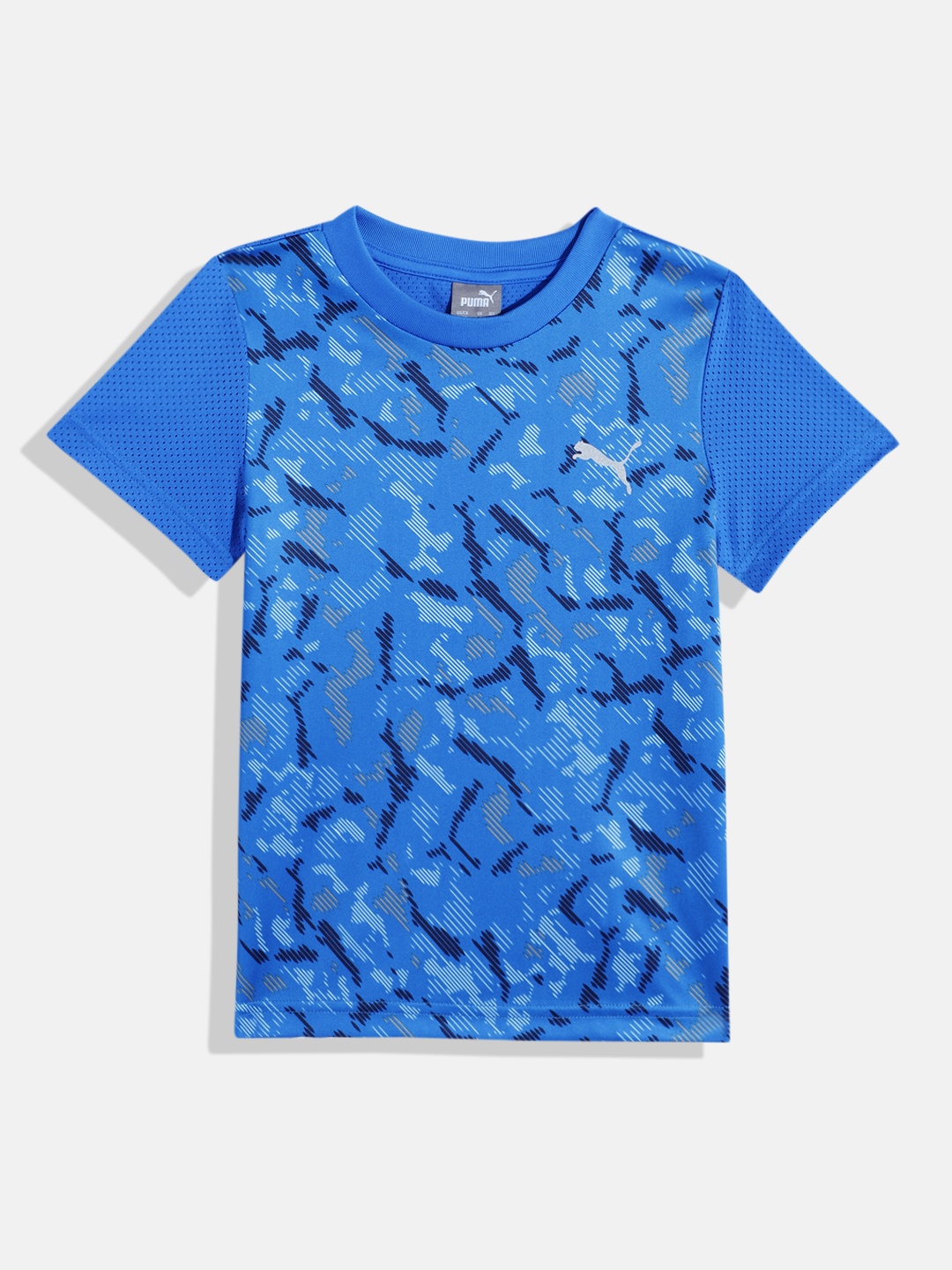 

Puma Boys Abstract Printed Active dryCELL T-shirt, Blue