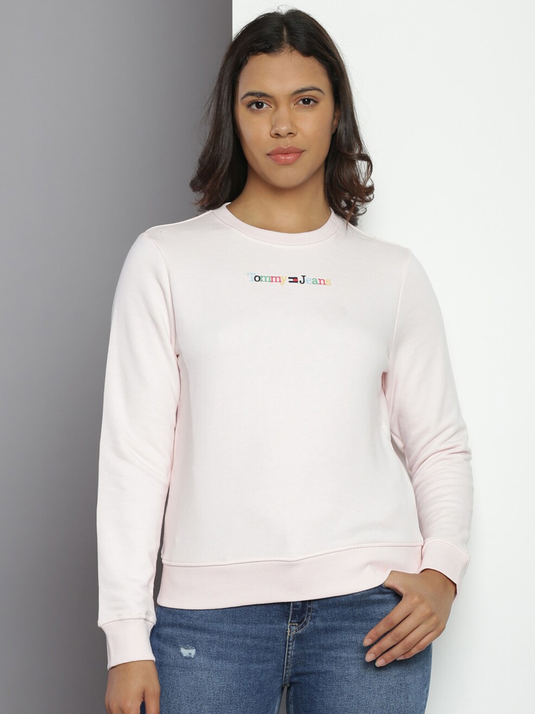 

Tommy Hilfiger Round Neck Pullover Sweatshirt, Pink