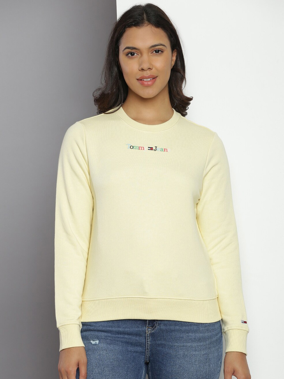 

Tommy Hilfiger Long Sleeves Cotton Pullover, Yellow