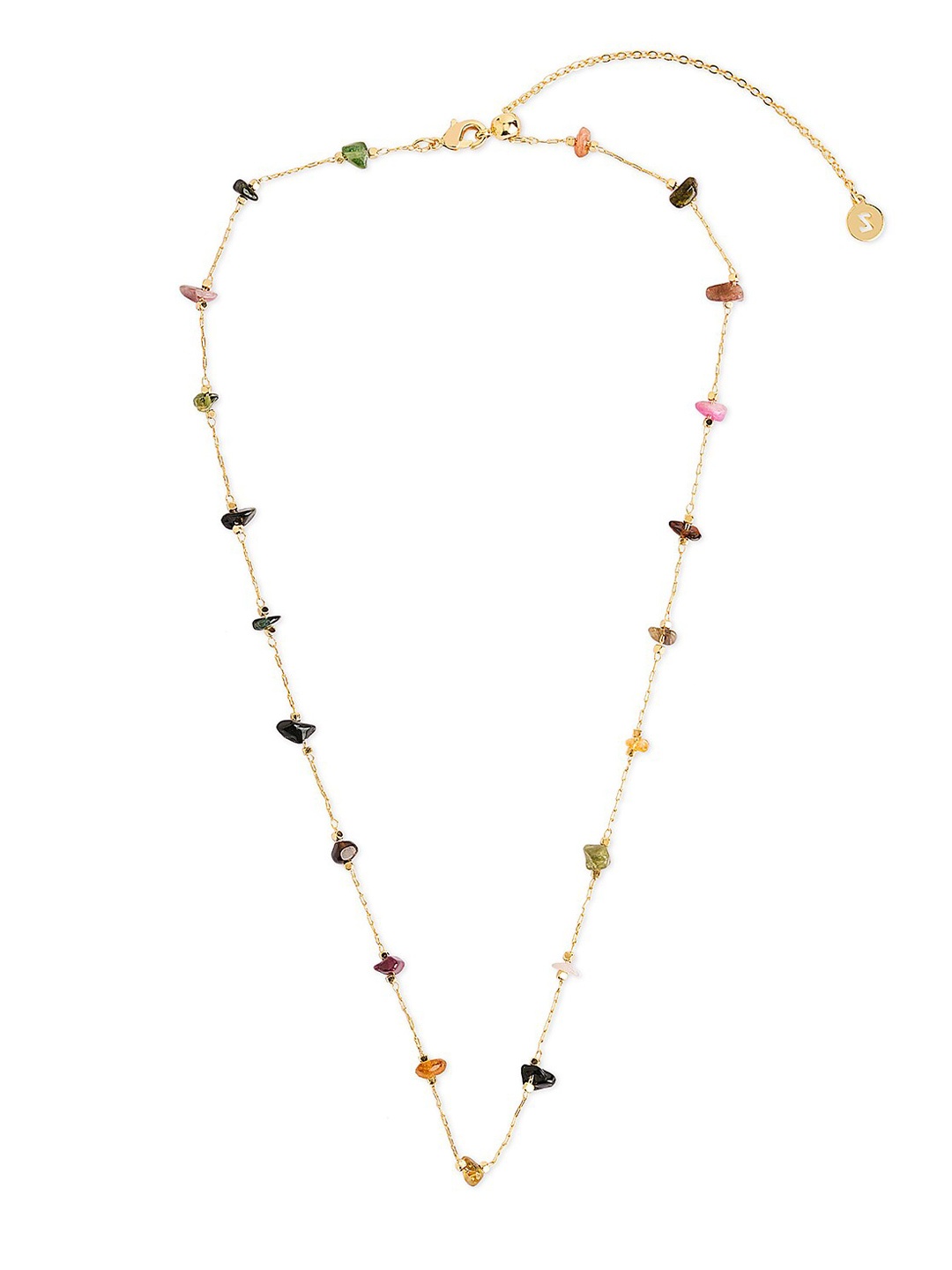 

Accessorize Gold-Plated Healing Stone Studded Necklace