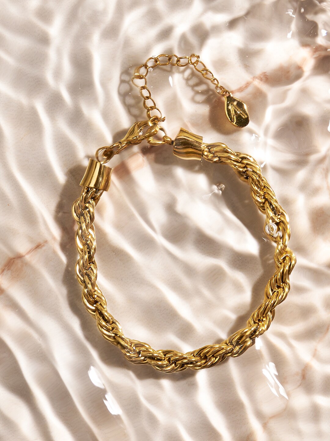 

Accessorize Gold-Plated Stainless Steel Twisted Chain Bracelet