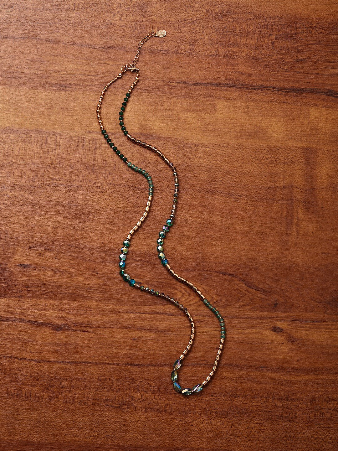 

Accessorize Long Beaded Necklace, Green
