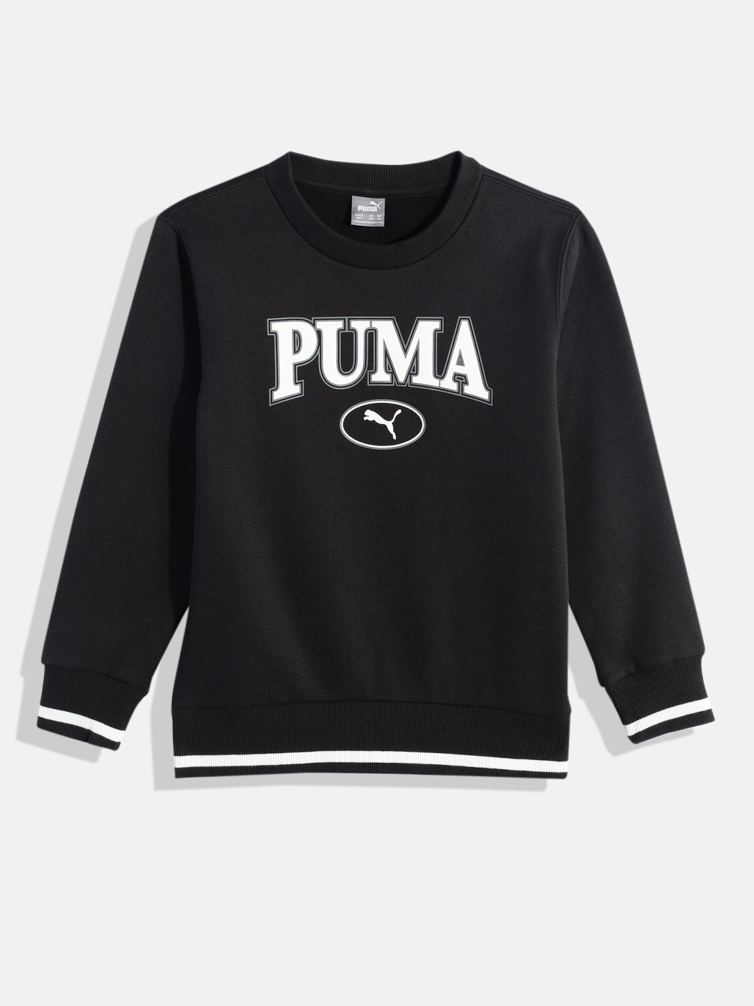

Puma Boys Brand Logo Printed Sweatshirt, Black