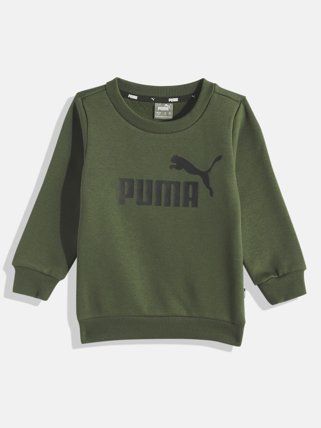 

Puma Boys Brand Logo Printed Sweatshirt, Green