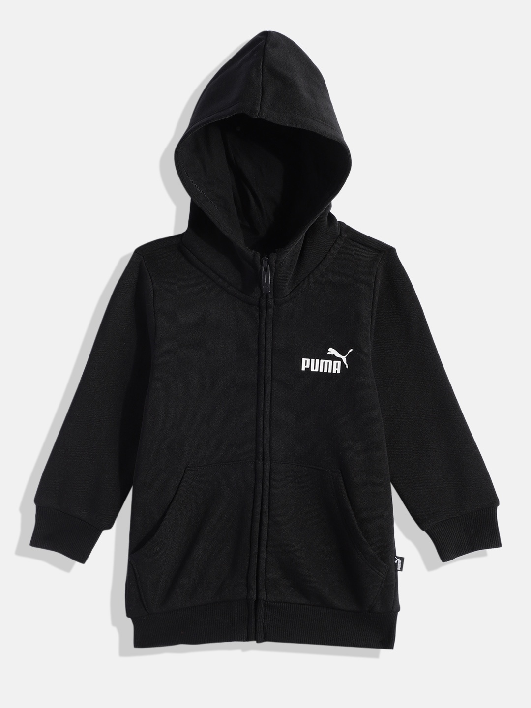

Puma Girls Essentials Small Logo Full-Zip Youth Hoodie Sweatshirt, Black