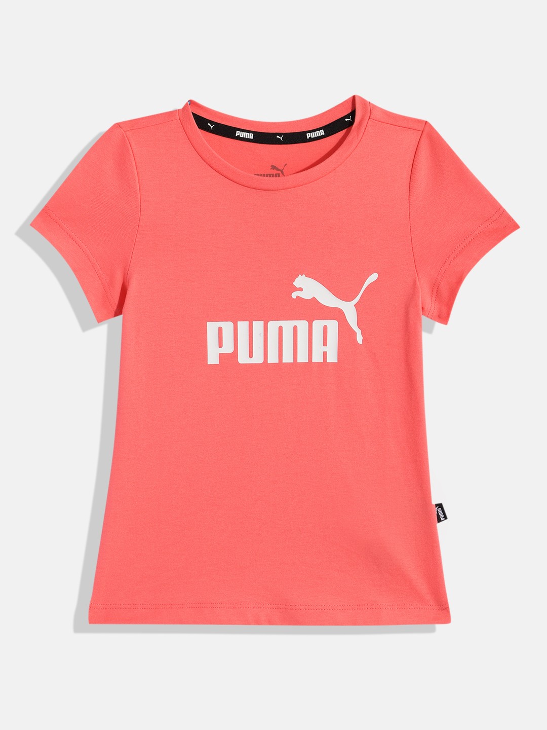 

Puma Girls Printed Pure Cotton T-shirt, Pink