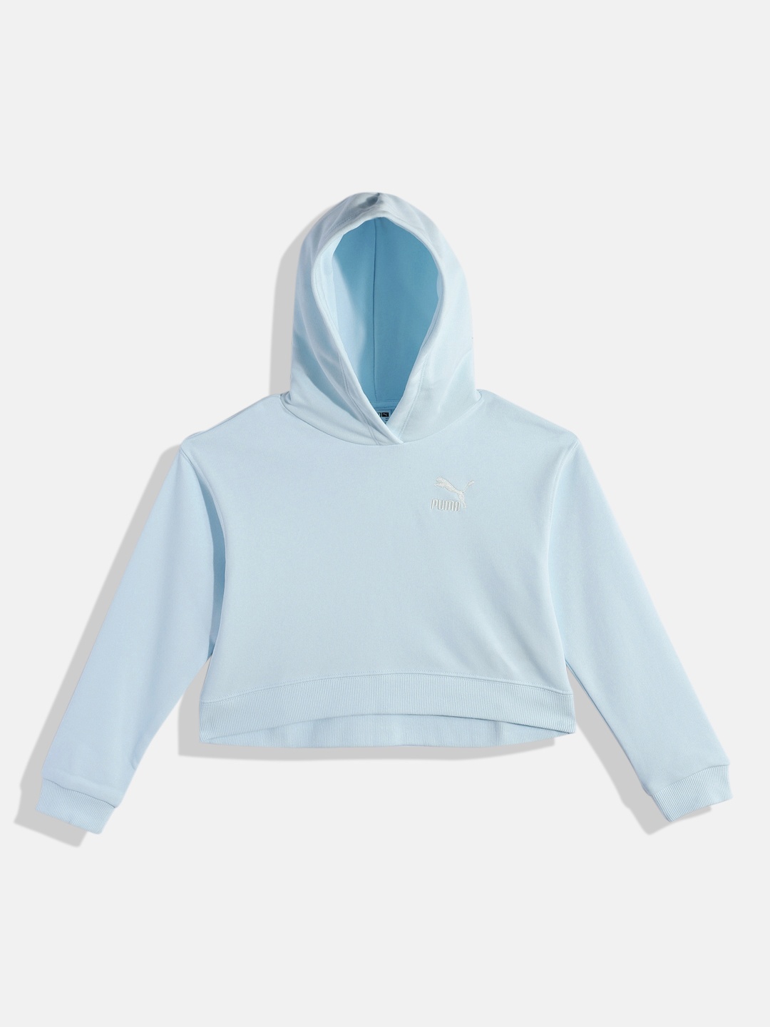 

Puma Girls Classic Hooded Sweatshirt, Blue