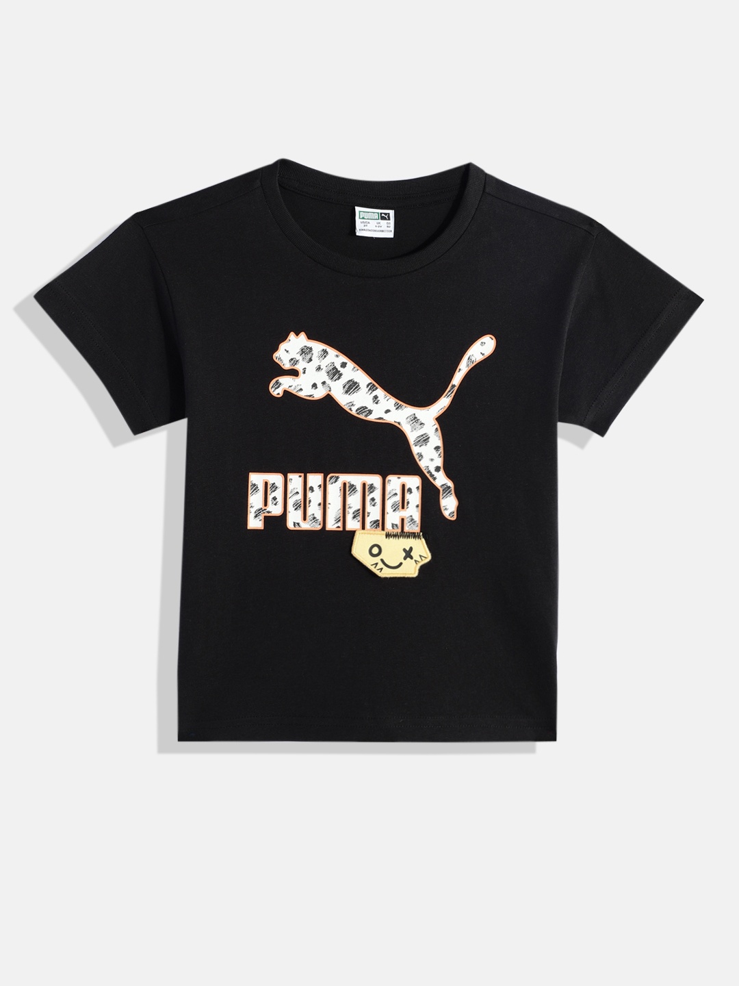 

Puma Kids Classics Mix Match Pure Cotton T-shirt, Black