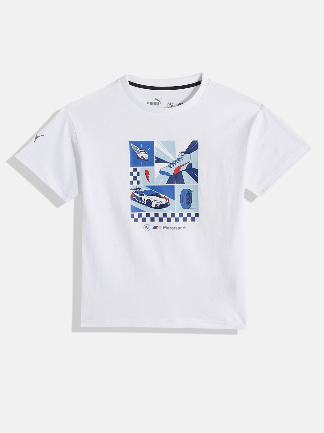 

PUMA Motorsport Kids BMW Motorsport Printed Pure Cotton T-shirt, White