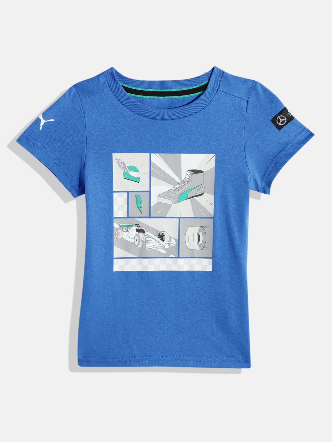 

PUMA Motorsport Kids Mercedes-AMG Petronas Motorsport Pure Cotton T-shirt, Blue