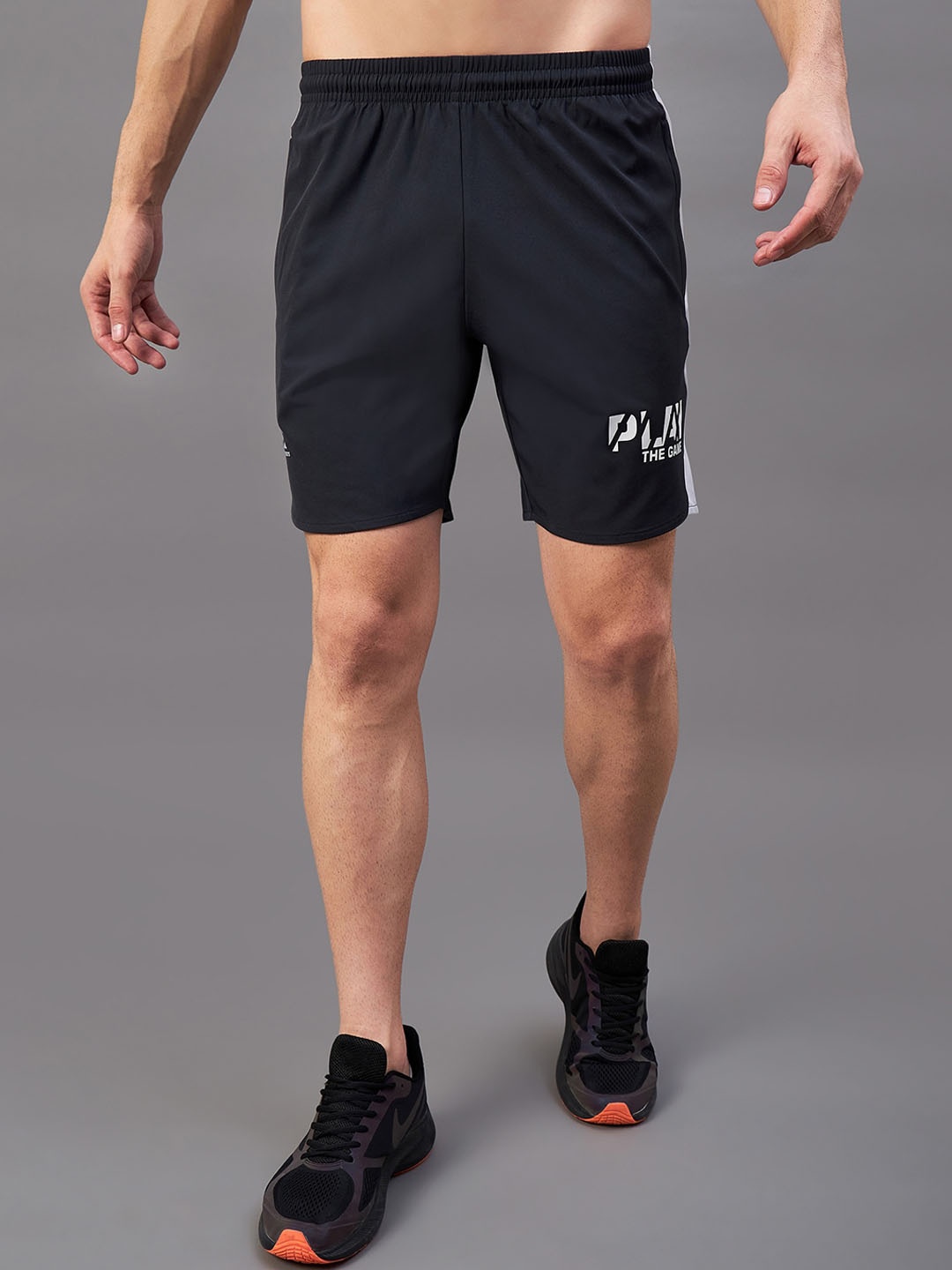 

Masch Sports Men Mid-Rise Rapid-Dry Sports Shorts, Grey