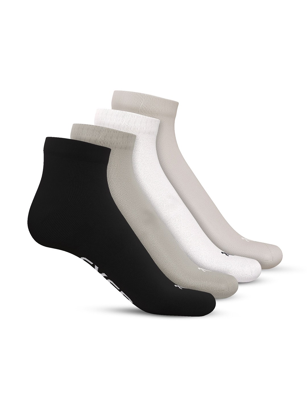

TalkingSox Unisex Pack Of 4 Soft Ankle-Length Socks, Black