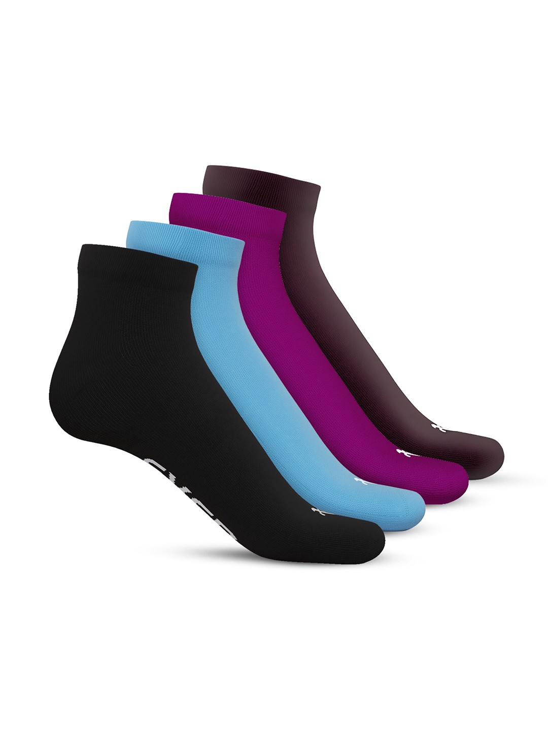 

TalkingSox Unisex Pack Of 4 Soft Ankle-Length Socks, Black