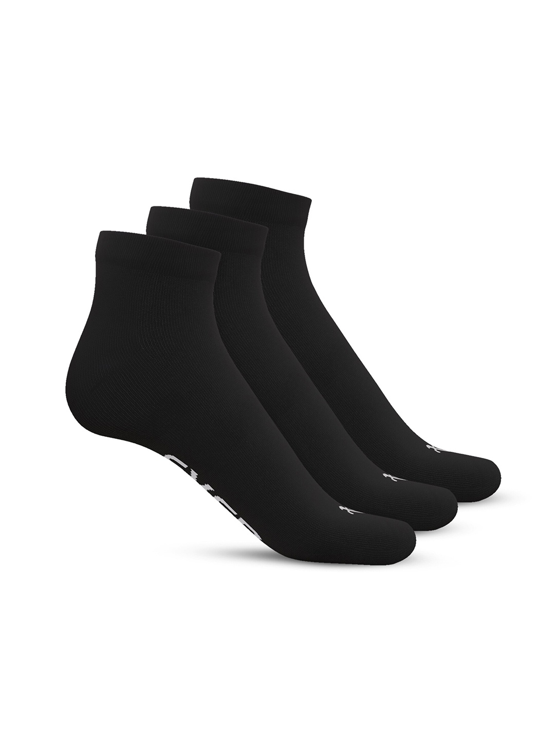 

TalkingSox Unisex Pack Of 3 Ankle Length Socks, Black