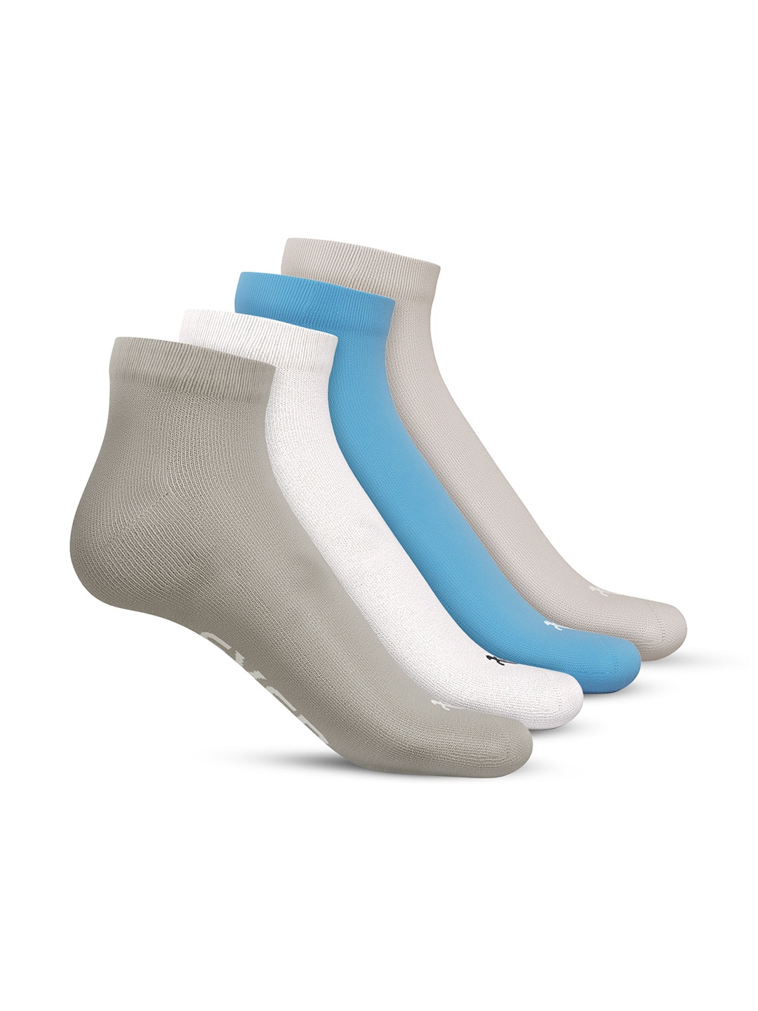 

TalkingSox Unisex Pack Of 4 Ankle Length Socks, Grey