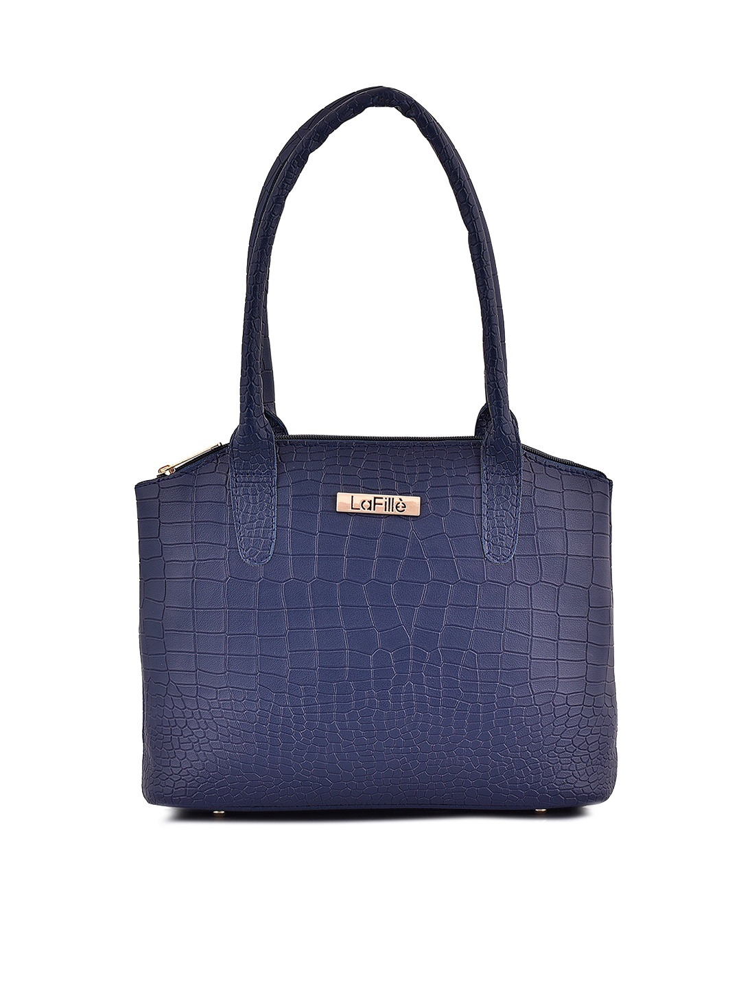 

LaFille Textured PU Shopper Handheld Bag, Blue