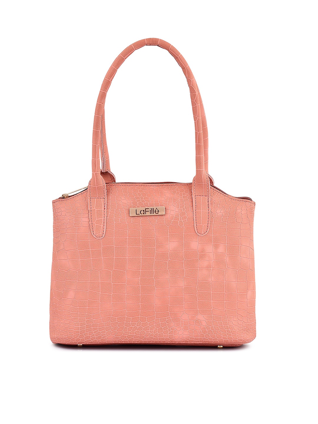 

LaFille PU Structured Handheld Bag, Peach